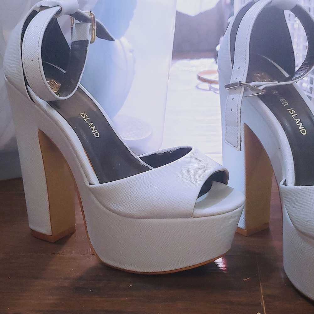 River Island Baby Blue Heels